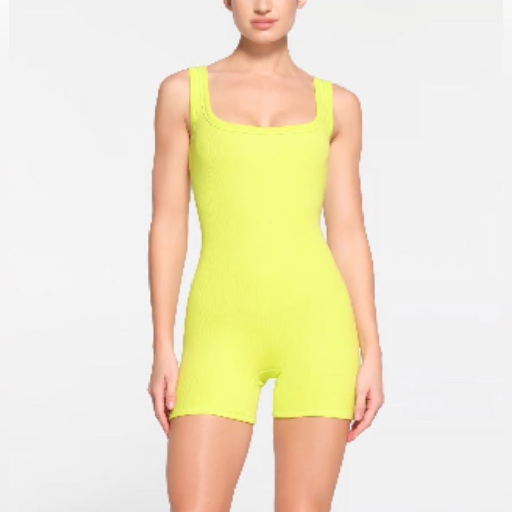 Skims COTTON RIB ONESIE | DAFFODIL